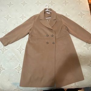 Additonelle Camel Brown Pea Coat Size 3X